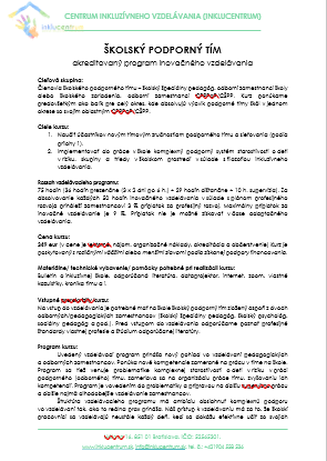 skolsky podporny tim program 1 skolsky podporny tim program 1