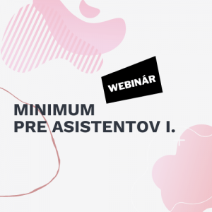 webinar minimum pre ped asistentov I